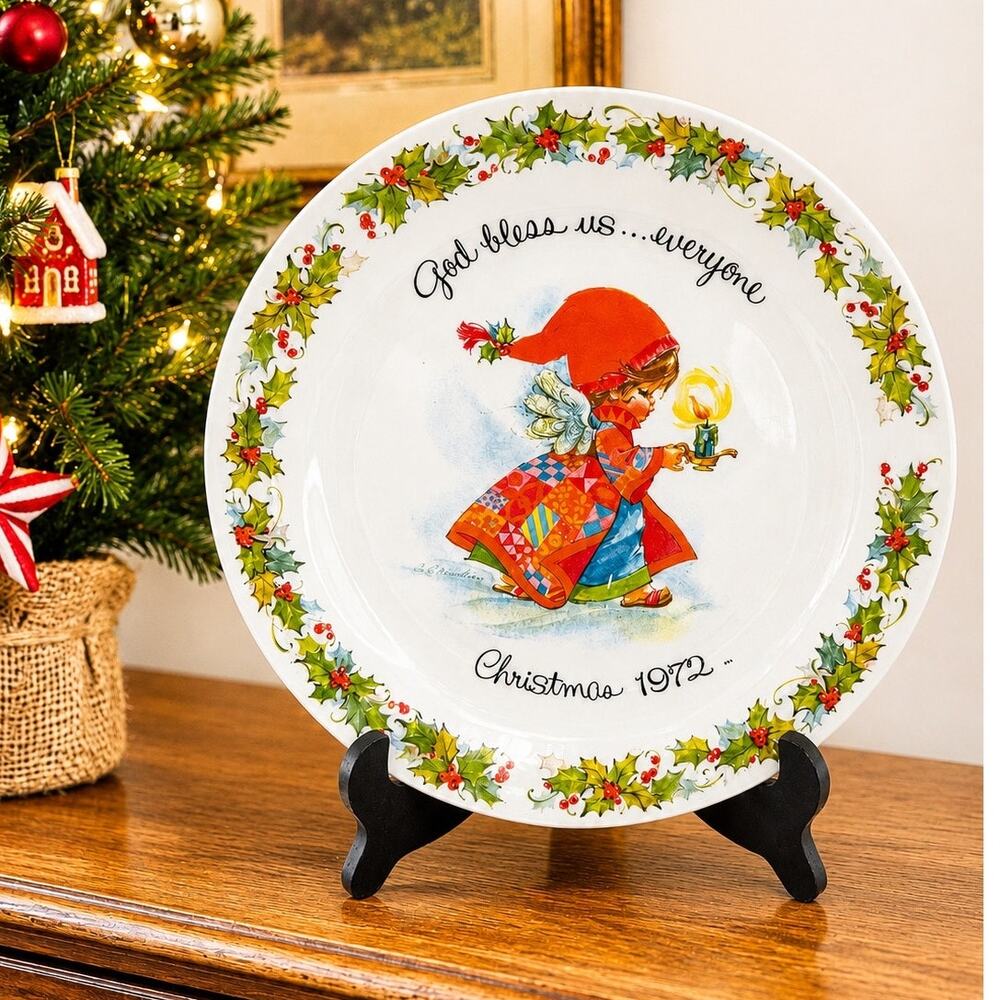 1972 American Greetings Gigi Christmas Plate